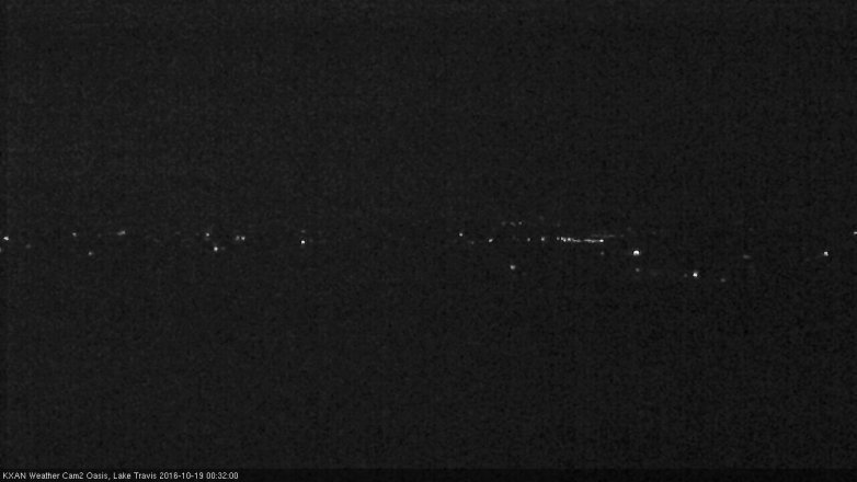 Lake Travis webcam, October 18, 2016 11:55 PM CT