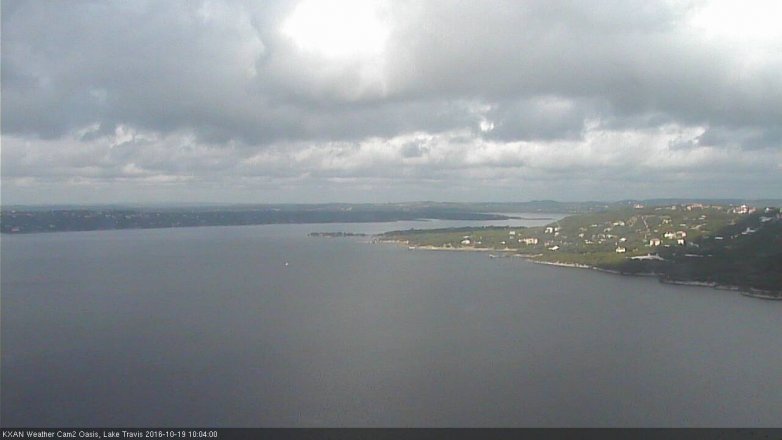 Lake Travis webcam, October 19, 2016 9:10 AM CT
