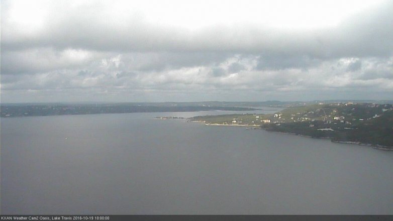Lake Travis webcam, October 19, 2016 9:15 AM CT