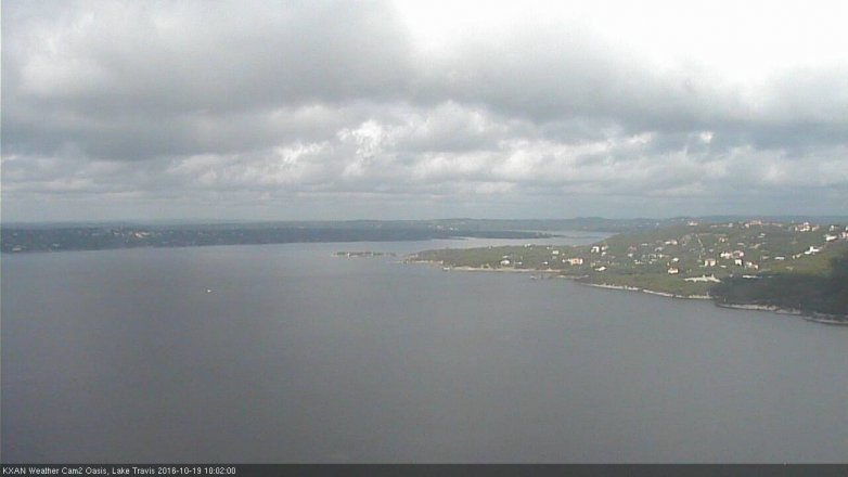 Lake Travis webcam, October 19, 2016 9:30 AM CT