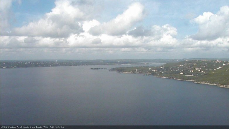 Lake Travis webcam, October 19, 2016 9:55 AM CT