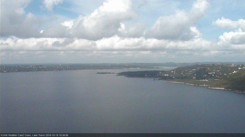 Lake Travis webcam, October 19, 2016 10:00 AM CT