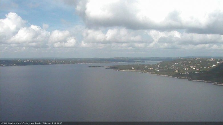 Lake Travis webcam, October 19, 2016 10:30 AM CT