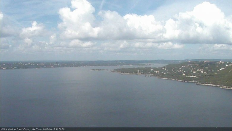 Lake Travis webcam, October 19, 2016 10:40 AM CT