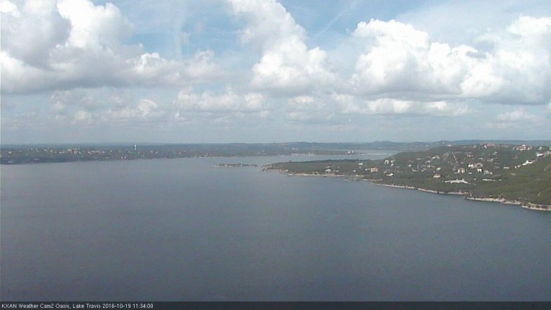 Lake Travis webcam, October 19, 2016 10:50 AM CT