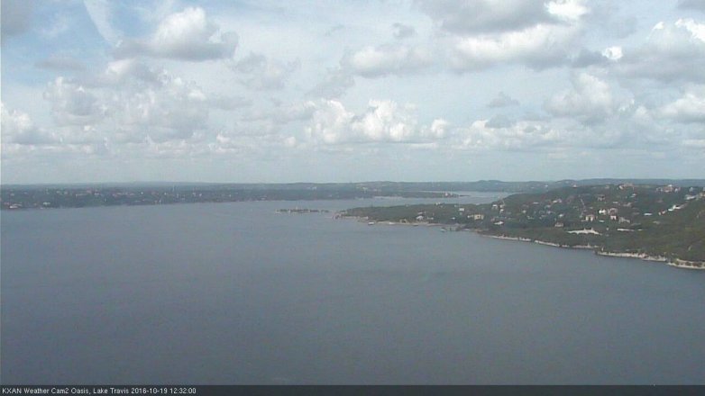 Lake Travis webcam, October 19, 2016 11:45 AM CT