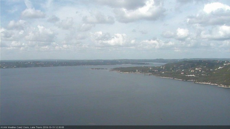 Lake Travis webcam, October 19, 2016 11:50 AM CT