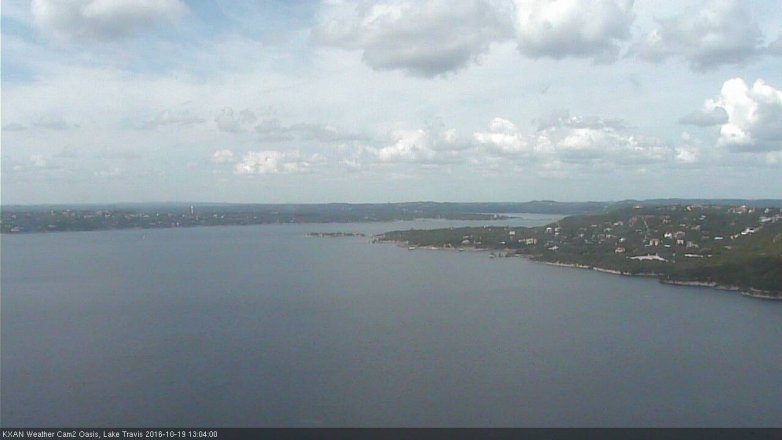 Lake Travis webcam, October 19, 2016 12:30 PM CT