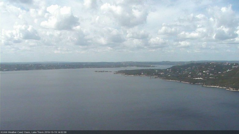 Lake Travis webcam, October 19, 2016 1:05 PM CT