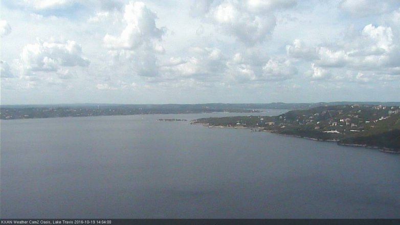 Lake Travis webcam, October 19, 2016 1:10 PM CT