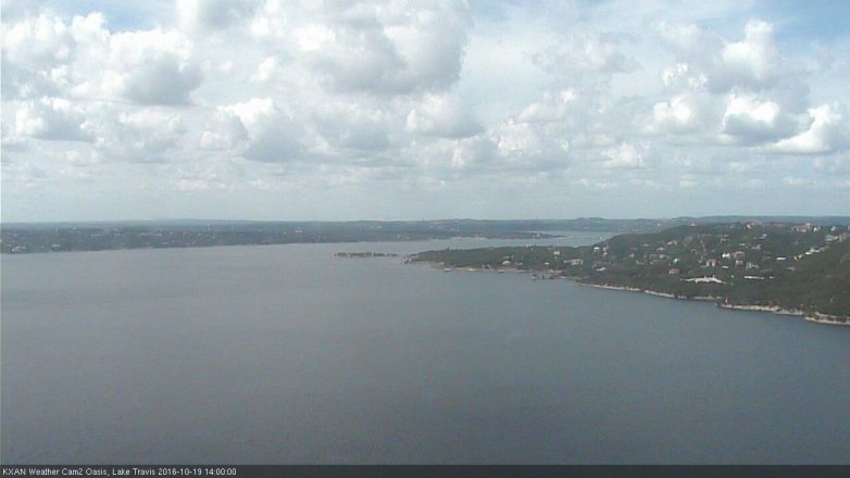 Lake Travis webcam, October 19, 2016 1:20 PM CT