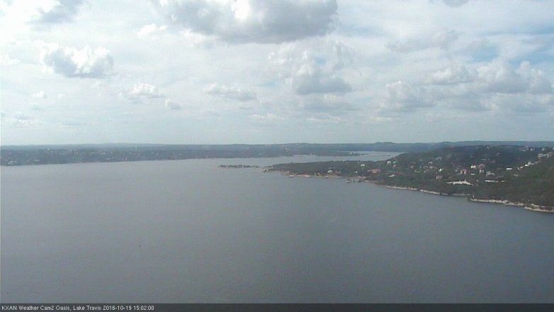 Lake Travis webcam, October 19, 2016 2:20 PM CT