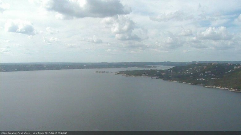 Lake Travis webcam, October 19, 2016 2:25 PM CT