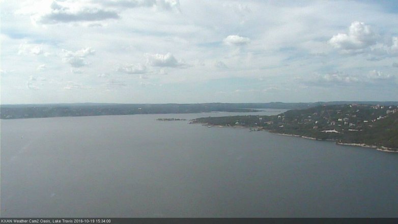 Lake Travis webcam, October 19, 2016 2:50 PM CT