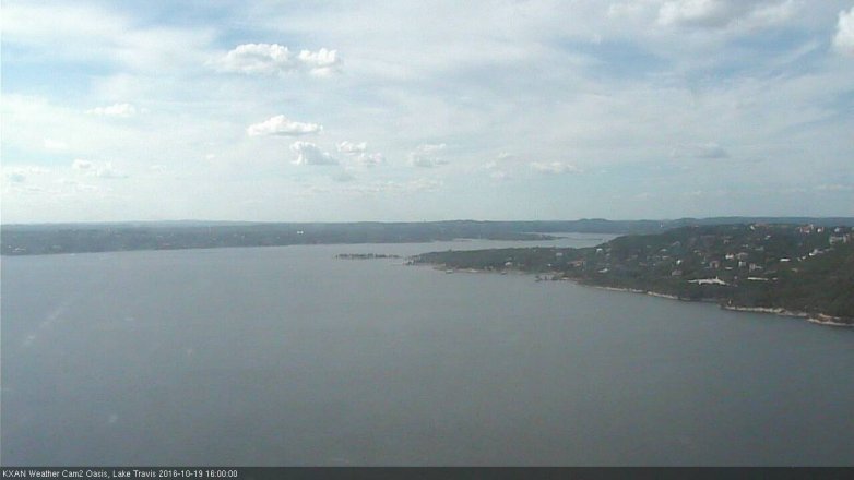 Lake Travis webcam, October 19, 2016 3:05 PM CT