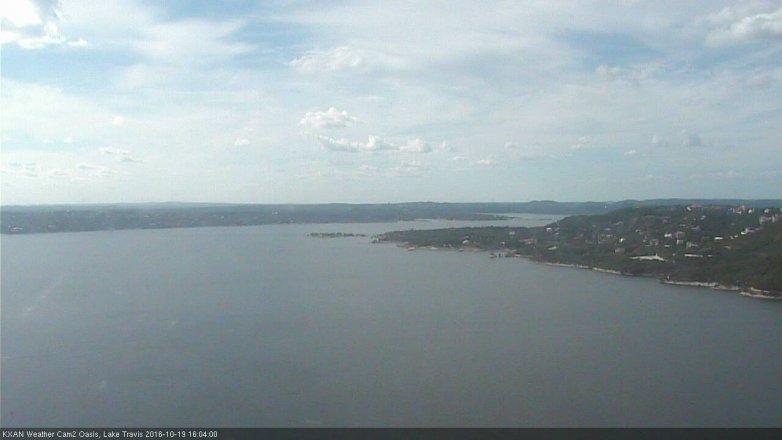 Lake Travis webcam, October 19, 2016 3:25 PM CT