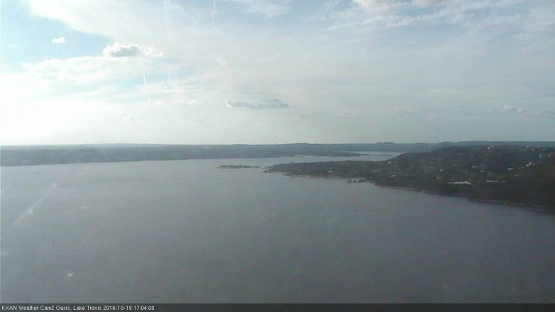 Lake Travis webcam, October 19, 2016 4:35 PM CT