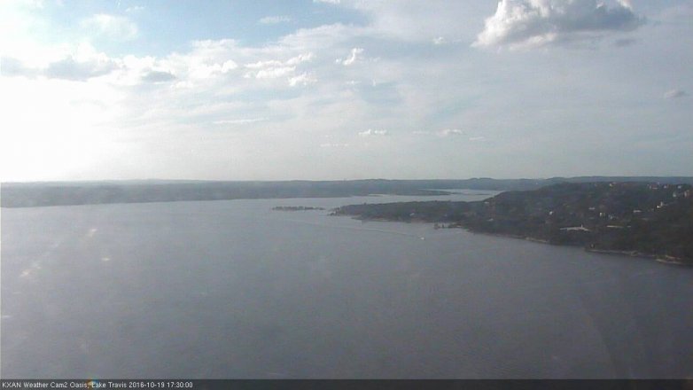 Lake Travis webcam, October 19, 2016 4:40 PM CT