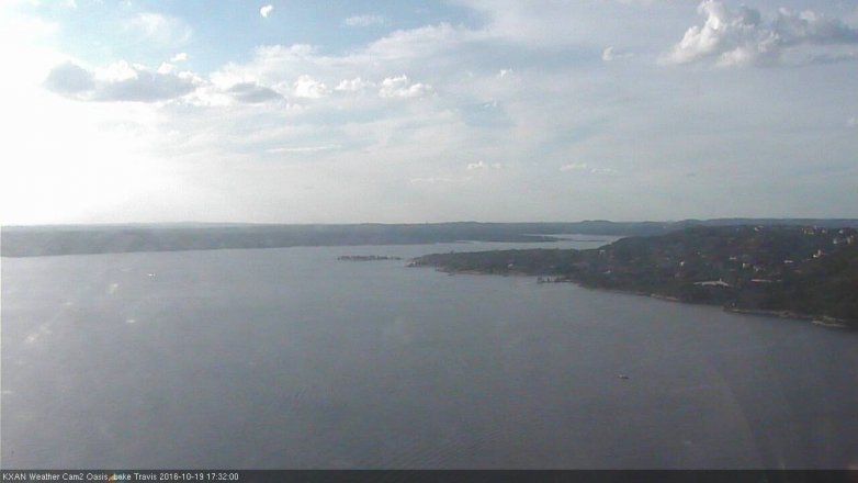 Lake Travis webcam, October 19, 2016 4:55 PM CT