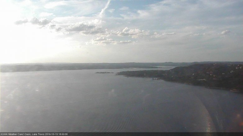 Lake Travis webcam, October 19, 2016 5:20 PM CT
