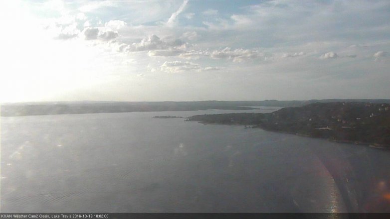 Lake Travis webcam, October 19, 2016 5:25 PM CT