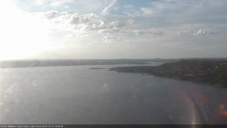 Lake Travis webcam, October 19, 2016 5:30 PM CT