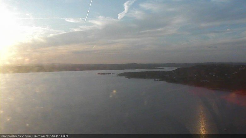 Lake Travis webcam, October 19, 2016 6:00 PM CT