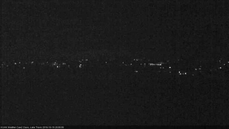 Lake Travis webcam, October 19, 2016 7:05 PM CT