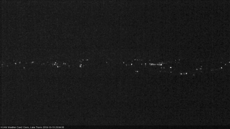 Lake Travis webcam, October 19, 2016 7:35 PM CT