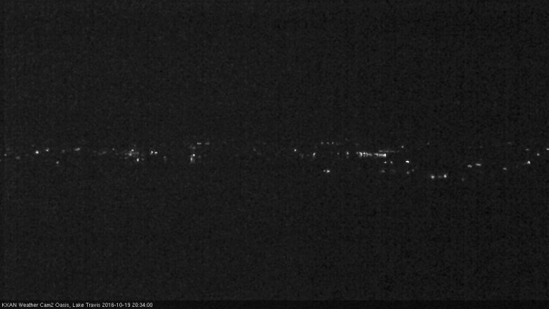 Lake Travis webcam, October 19, 2016 7:55 PM CT