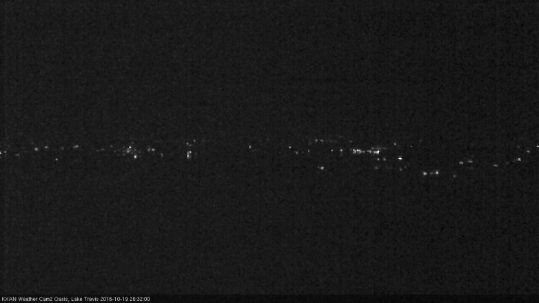 Lake Travis webcam, October 19, 2016 8:00 PM CT
