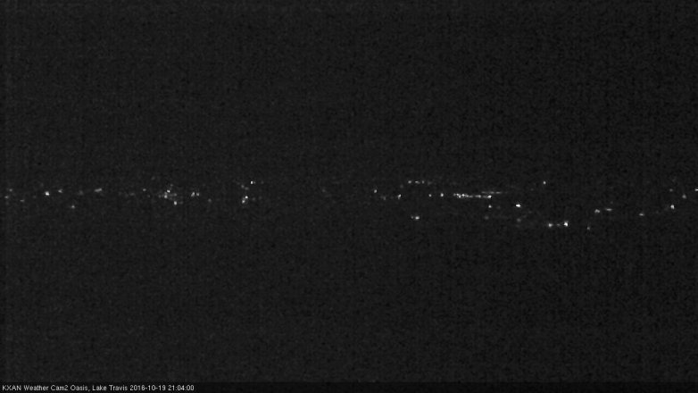 Lake Travis webcam, October 19, 2016 8:15 PM CT