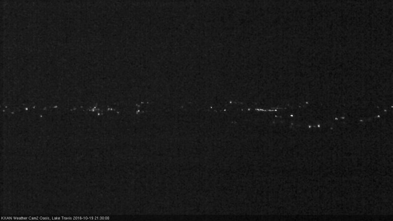 Lake Travis webcam, October 19, 2016 8:45 PM CT