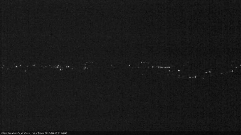 Lake Travis webcam, October 19, 2016 9:00 PM CT
