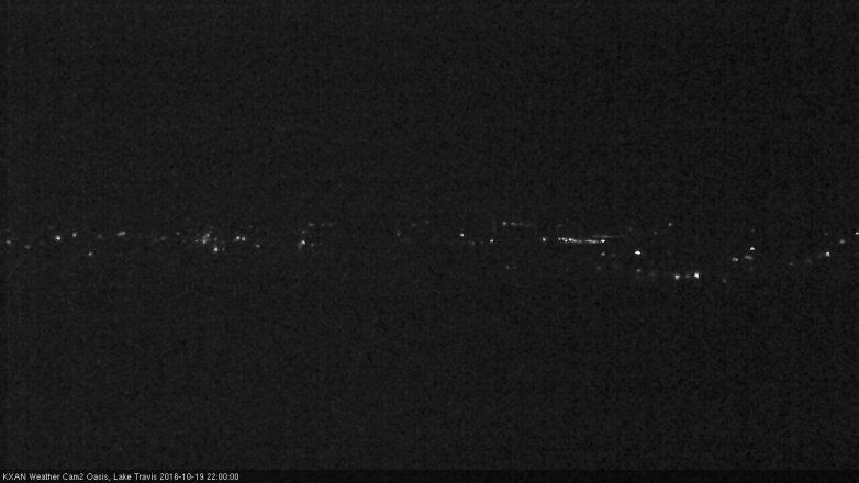 Lake Travis webcam, October 19, 2016 9:05 PM CT