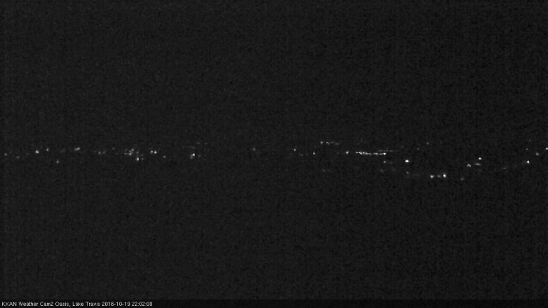 Lake Travis webcam, October 19, 2016 9:20 PM CT