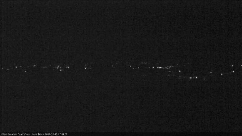 Lake Travis webcam, October 19, 2016 9:55 PM CT