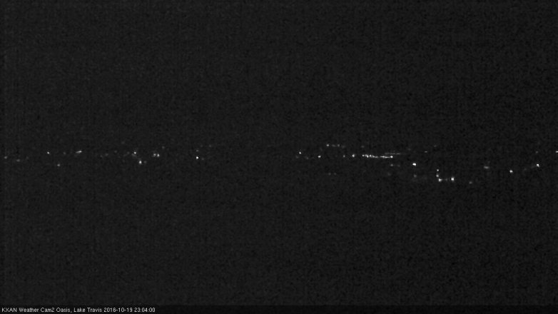 Lake Travis webcam, October 19, 2016 10:10 PM CT
