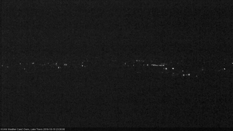 Lake Travis webcam, October 19, 2016 10:40 PM CT