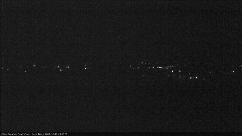 Lake Travis webcam, October 19, 2016 10:45 PM CT