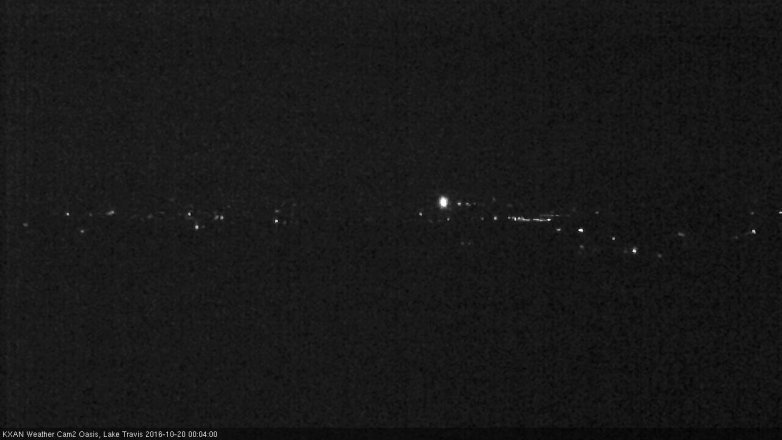 Lake Travis webcam, October 19, 2016 11:10 PM CT