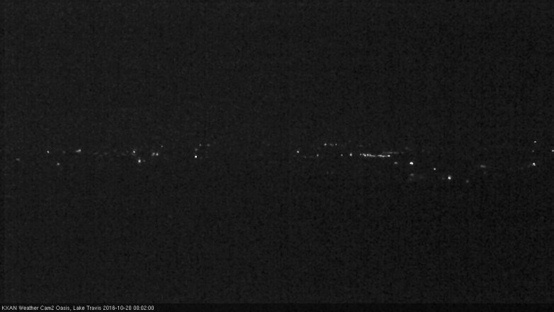 Lake Travis webcam, October 19, 2016 11:20 PM CT