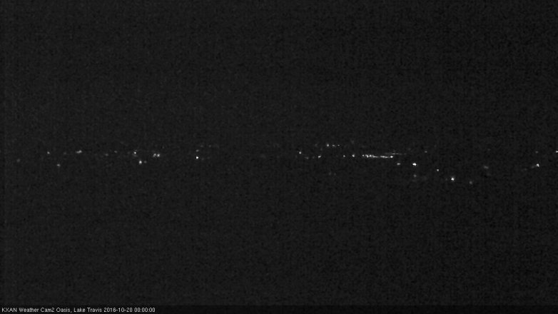 Lake Travis webcam, October 19, 2016 11:25 PM CT