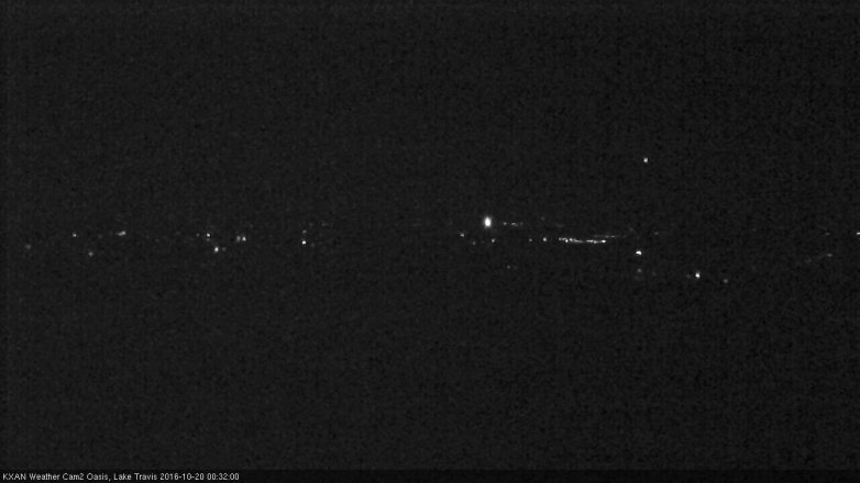 Lake Travis webcam, October 19, 2016 11:40 PM CT