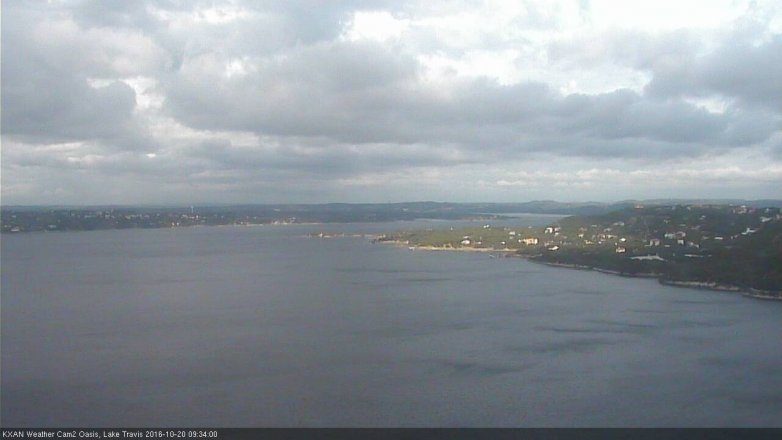Lake Travis webcam, October 20, 2016 9:05 AM CT