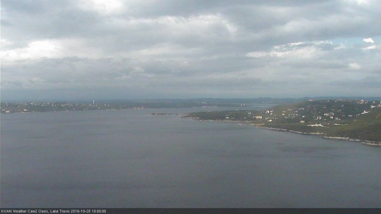 Lake Travis webcam, October 20, 2016 9:10 AM CT