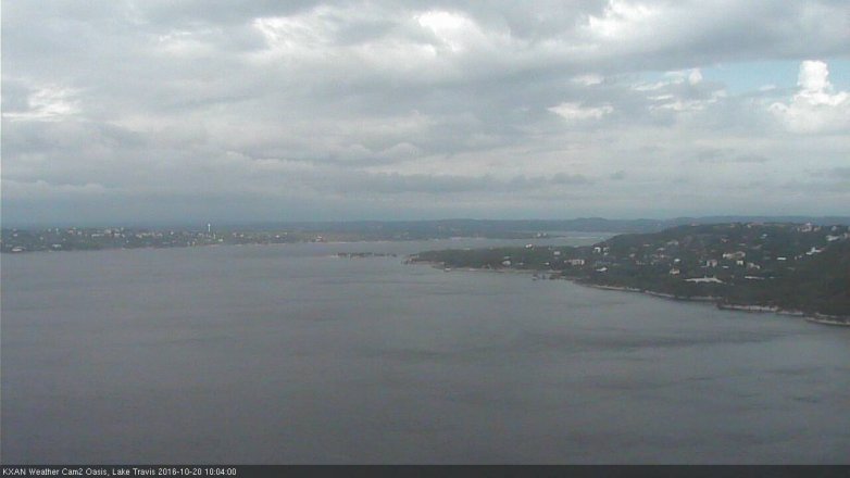 Lake Travis webcam, October 20, 2016 9:20 AM CT