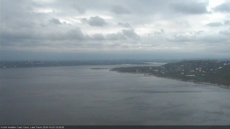 Lake Travis webcam, October 20, 2016 10:00 AM CT