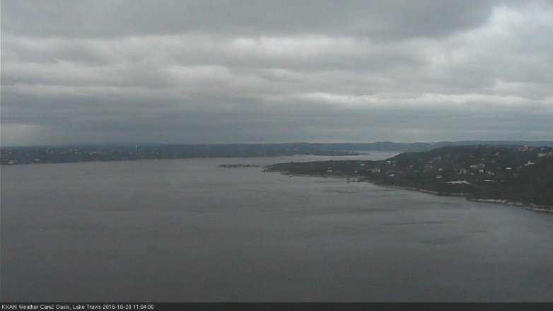 Lake Travis webcam, October 20, 2016 10:25 AM CT