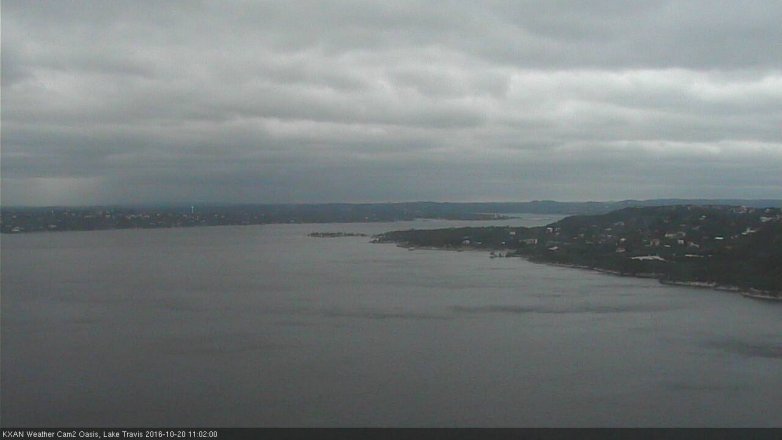 Lake Travis webcam, October 20, 2016 10:30 AM CT